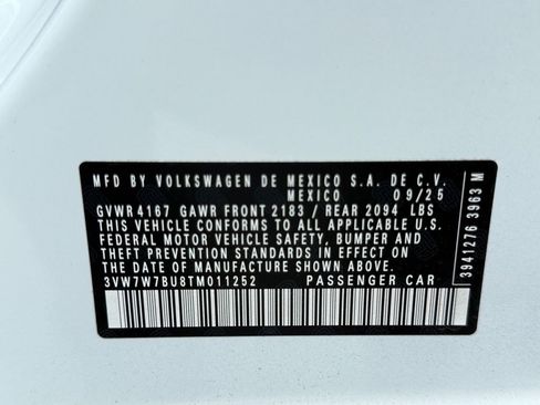 New 2026 Volkswagen Jetta SE image 25