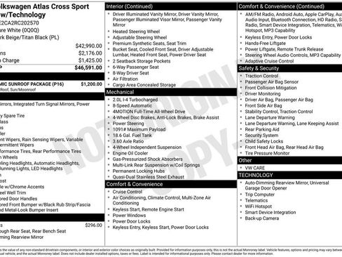Used 2024 Volkswagen Atlas Cross Sport SE w/ Panoramic Sunroof Package AWD/4WD image 34