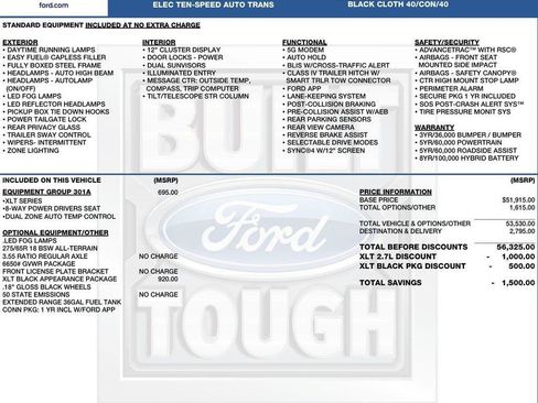 New 2026 Ford F150 XLT w/ XLT Black Appearance Package AWD/4WD image 2