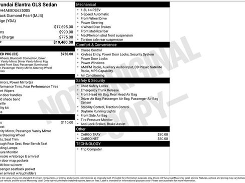 Used 2013 Hyundai Elantra GLS w/ Preferred Pkg FWD image 11