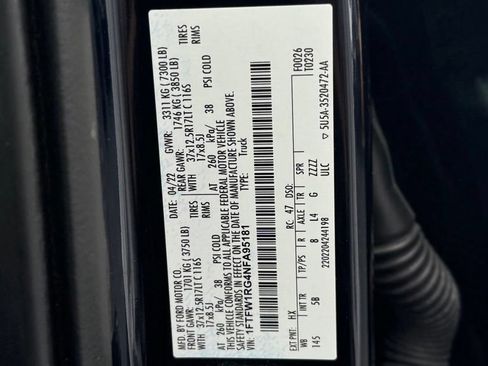 Used 2022 Ford F150 Raptor w/ Raptor 37 Performance Package AWD/4WD image 15
