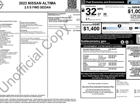 Used 2023 Nissan Altima 2.5 S image 2