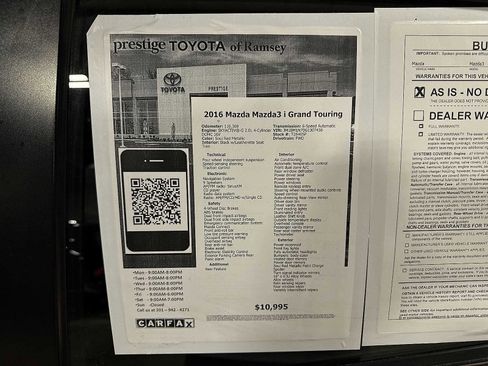 Used 2016 MAZDA MAZDA3 i Grand Touring image 13