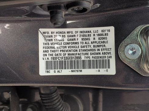 Used 2016 Honda Civic EX-T image 24