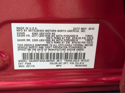 Used 2015 Mitsubishi Outlander Sport SE AWD/4WD image 31