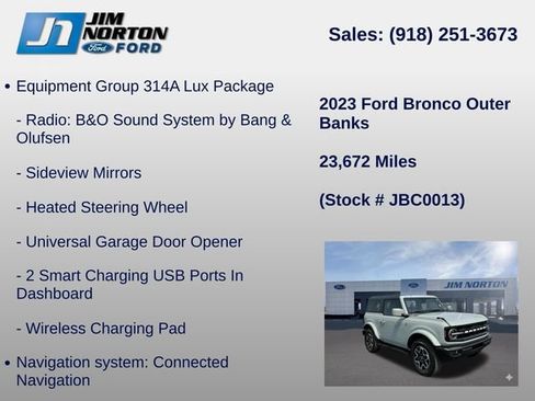 Used 2023 Ford Bronco Outer Banks AWD/4WD image 21