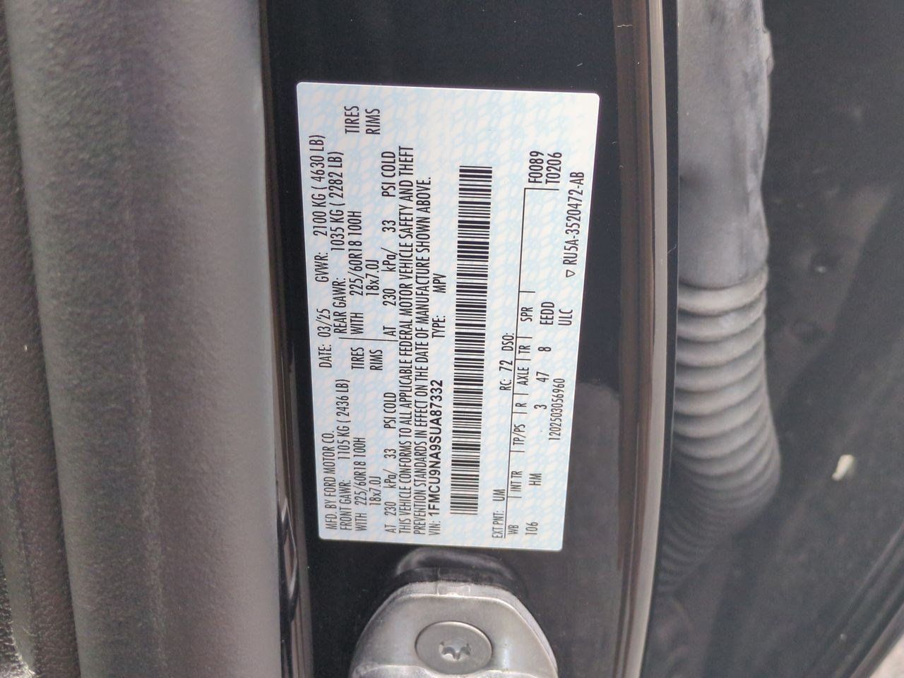 Used 2025 Ford Escape ST-Line Select AWD/4WD image 44