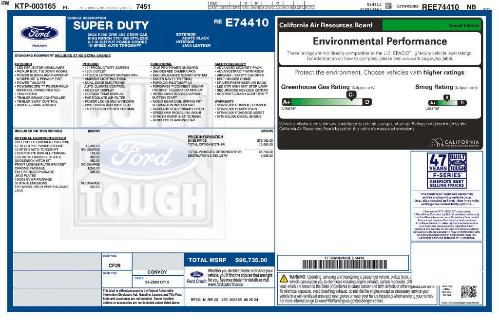 Used 2024 Ford F350 King Ranch w/ Chrome Package AWD/4WD image 9