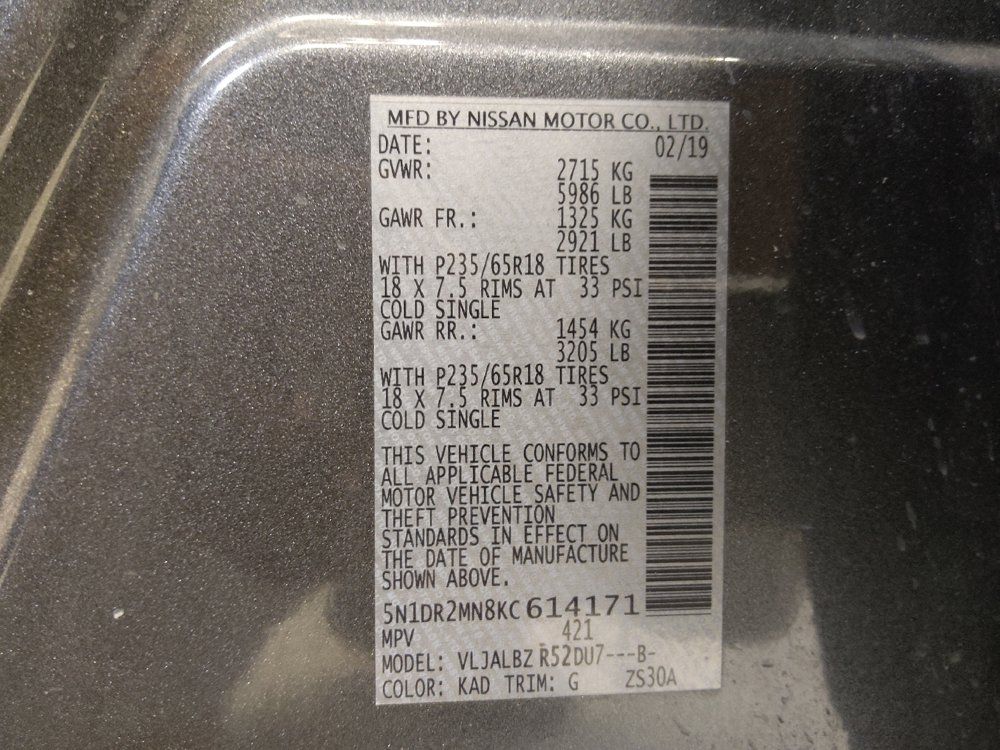 Used 2019 Nissan Pathfinder S FWD image 33