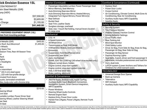 Used 2019 Buick Envision Essence image 4