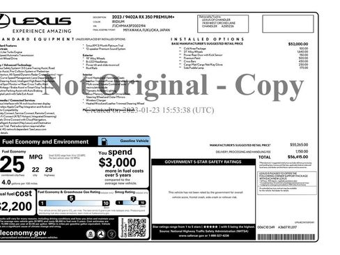 Used 2023 Lexus RX 350 Premium Plus w/ Accessory Package (Z1) FWD image 4