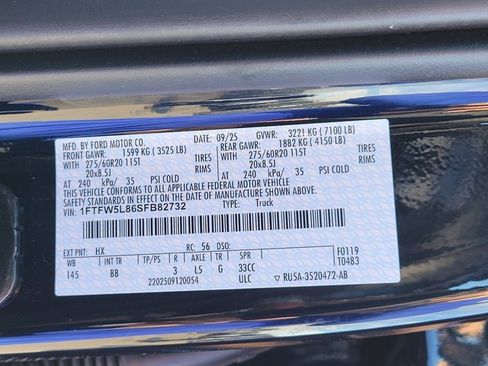 New 2025 Ford F150 Lariat w/ Equipment Group 501A Mid image 11