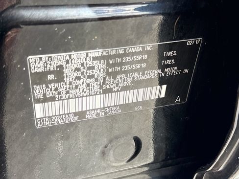 Used 2017 Toyota RAV4 Limited w/ All Weather Liner Package AWD/4WD image 30
