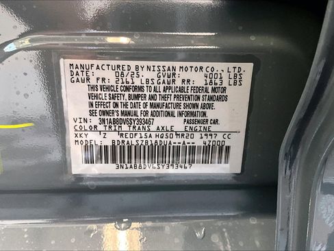 New 2025 Nissan Sentra SR w/ SR Premium Package FWD image 80