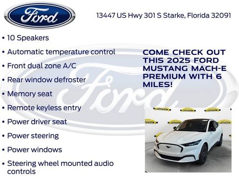 New 2025 Ford Mustang Mach-E Premium w/ Interior Protection Package image 20