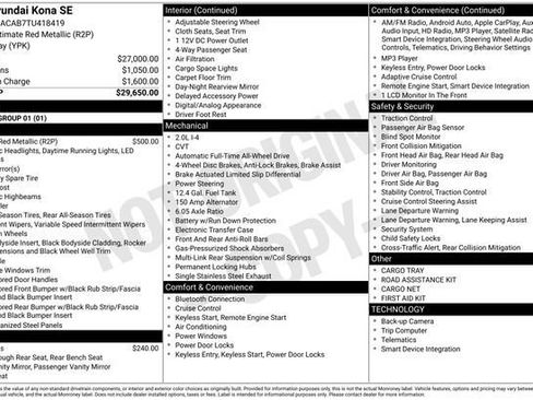New 2026 Hyundai Kona SE AWD/4WD image 24