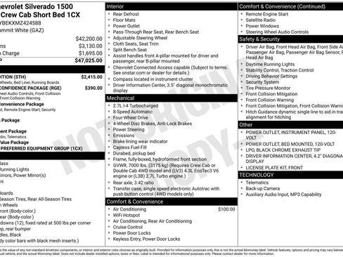 Used 2021 Chevrolet Silverado 1500 Custom w/ Rally Edition AWD/4WD image 4