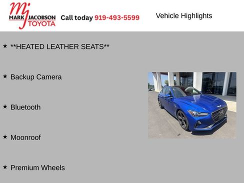 Used 2019 Genesis G70 3.3T Advanced w/ Sport Package RWD image 6