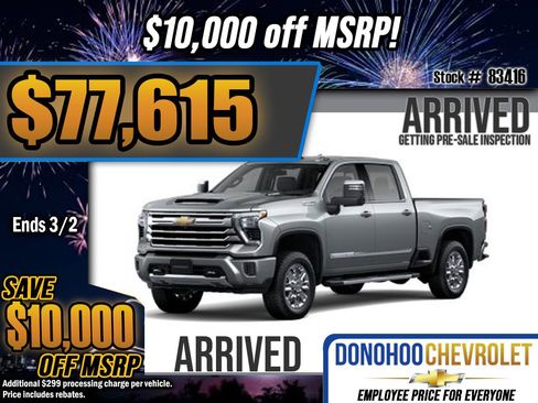 New 2026 Chevrolet Silverado 3500 High Country w/ Z71 Off-Road Package image 1