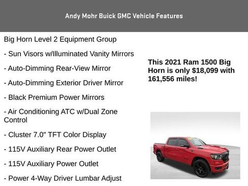 Used 2021 RAM 1500 Big Horn AWD/4WD image 12