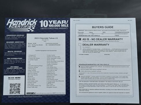 Used 2023 Chevrolet Tahoe LS w/ Driver Alert Package AWD/4WD image 37