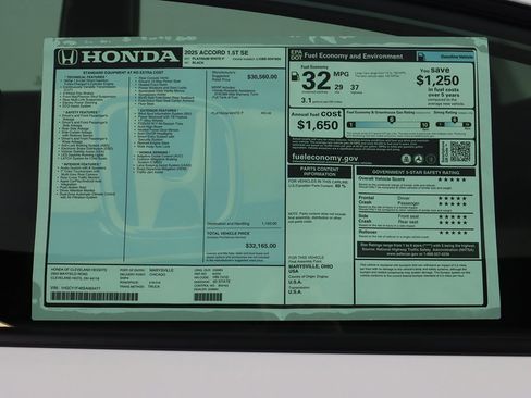 New 2025 Honda Accord SE image 26