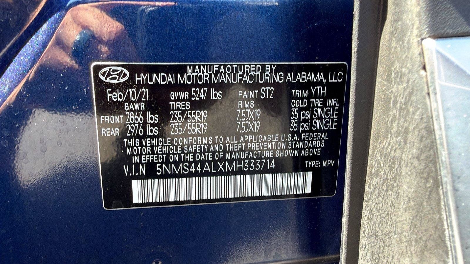 Used 2021 Hyundai Santa Fe Limited FWD image 20