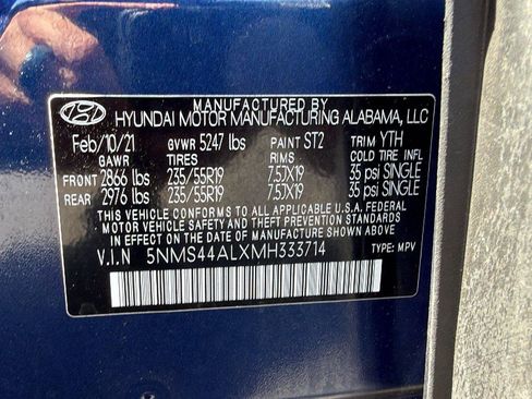 Used 2021 Hyundai Santa Fe Limited FWD image 20