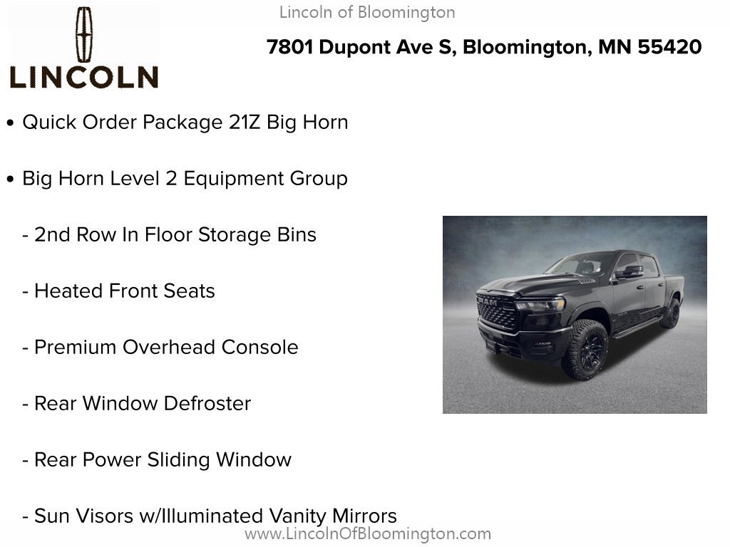 Used 2025 RAM 1500 Big Horn AWD/4WD image 5