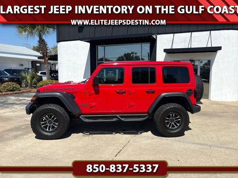 Used 2024 Jeep Wrangler Unlimited Rubicon w/ XTREMEE 35" Tire Package image 1