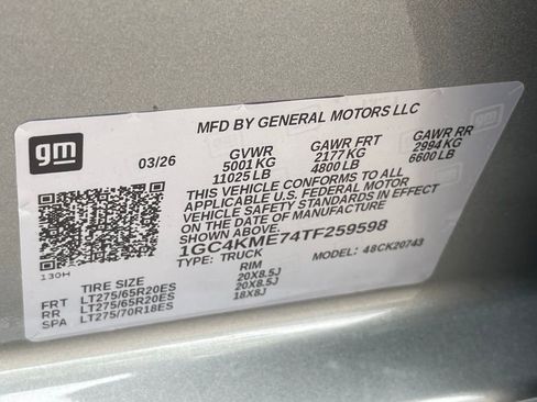 New 2026 Chevrolet Silverado 2500 Custom w/ Custom Value Package AWD/4WD image 33