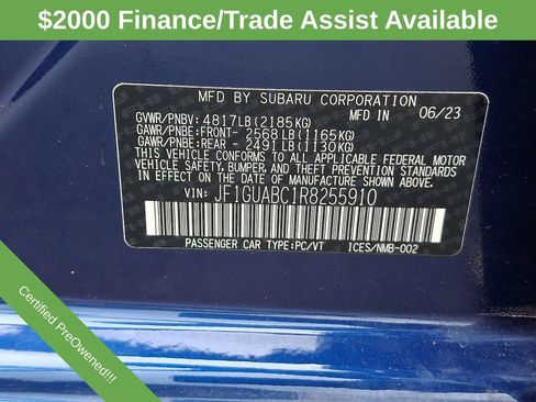 Used 2024 Subaru Impreza 2.0i AWD/4WD image 27