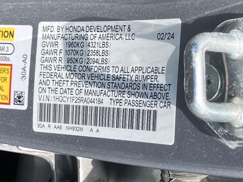 Certified 2024 Honda Accord LX image 30