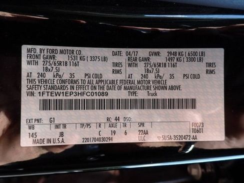 Used 2017 Ford F150 XLT w/ Equipment Group 302A Luxury AWD/4WD image 14