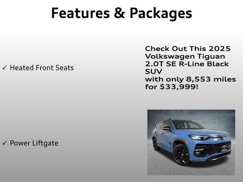 Used 2025 Volkswagen Tiguan SE R-Line AWD/4WD image 8