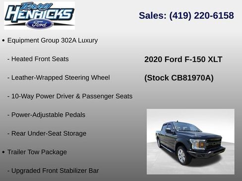 Used 2020 Ford F150 XLT w/ Equipment Group 302A Luxury AWD/4WD image 23