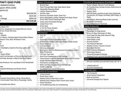 Used 2019 INFINITI QX60 Pure image 4