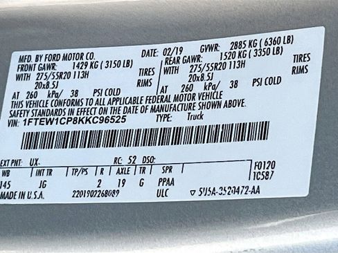 Used 2019 Ford F150 XL w/ Equipment Group 101A Mid RWD image 30