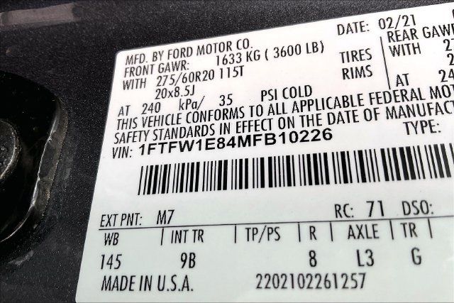 Used 2021 Ford F150 Platinum w/ Equipment Group 701A High AWD/4WD image 36
