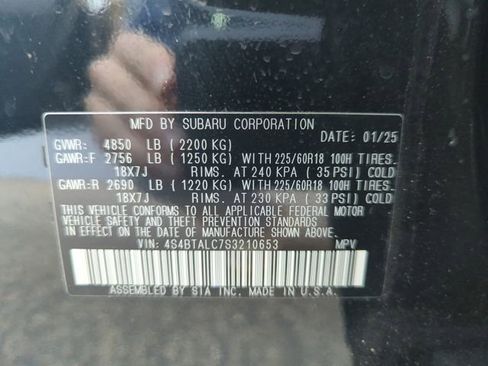 Used 2025 Subaru Outback Onyx Edition AWD/4WD image 34