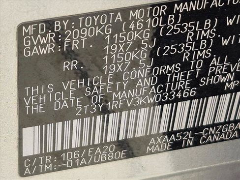 Used 2019 Toyota RAV4 Limited FWD image 15