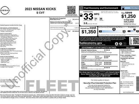 Used 2023 Nissan Kicks S FWD image 2
