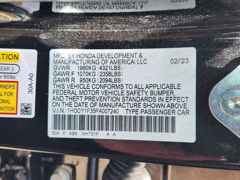 Used 2023 Honda Accord EX image 34