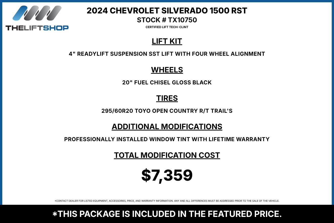 Used 2024 Chevrolet Silverado 1500 RST w/ RST All Star Premium Package AWD/4WD image 2