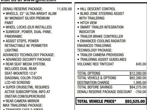 Certified 2025 GMC Yukon Denali w/ Denali Reserve Package AWD/4WD image 2