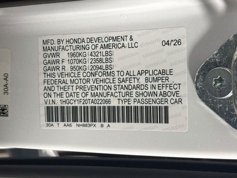 Certified 2026 Honda Accord LX image 36