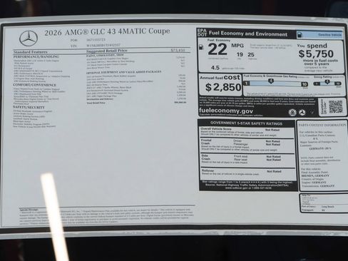 Used 2026 Mercedes-Benz GLC 43 AMG 4MATIC Coupe image 36