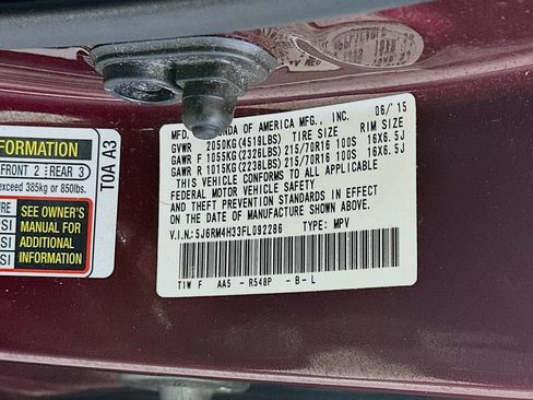 Used 2015 Honda CR-V LX image 35