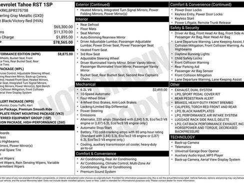 Used 2023 Chevrolet Tahoe RST w/ RST Performance Edition image 9