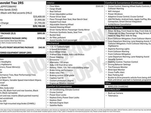 New 2026 Chevrolet Trax RS w/ Sunroof Package FWD image 4